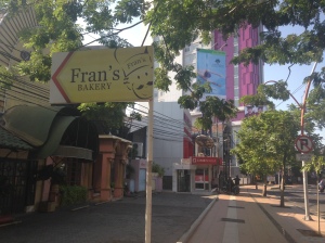 Shout out to my grandma Fran, here is a bakery of your in Surabaya! Also tell grandpa he was right, Surabaya is very clean